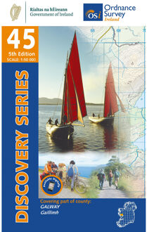 Topografische kaart - Wandelkaart 45 Discovery Galway | Ordnance Survey Ireland