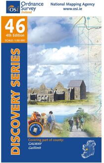 Topografische kaart - Wandelkaart 46 Discovery Galway | Ordnance Survey Ireland