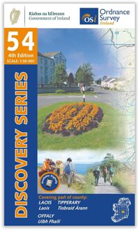 Topografische kaart - Wandelkaart 54 Discovery Laois, Offaly, Tipperary | Ordnance Survey Ireland