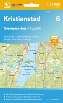 Topografische kaart - Wandelkaart 6 Sverigeserien Kristianstad | Norstedts