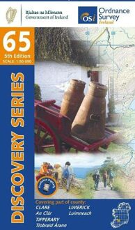 Topografische kaart - Wandelkaart 65 Discovery Clare, Limerick, Tipperary | Ordnance Survey Ireland