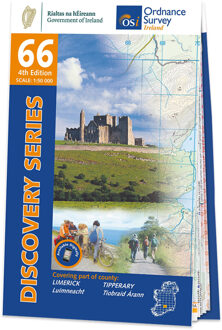 Topografische kaart - Wandelkaart 66 Discovery Tipperary, Limerick | Ordnance Survey Ireland