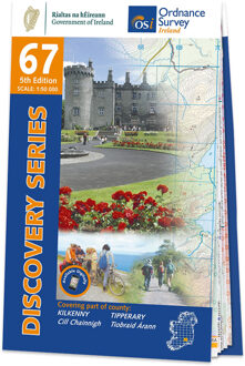 Topografische kaart - Wandelkaart 67 Discovery Kilkenny, Tipperary | Ordnance Survey Ireland