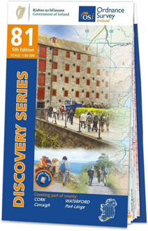 Topografische kaart - Wandelkaart 81 Discovery Cork, Waterford | Ordnance Survey Ireland