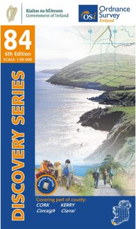 Topografische kaart - Wandelkaart 84 Discovery Cork, Kerry | Ordnance Survey Ireland