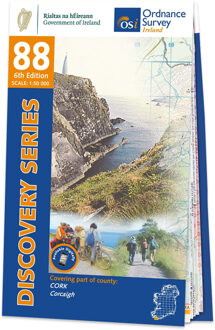 Topografische kaart - Wandelkaart 88 Discovery Cork (Dunmanus Bay) | Ordnance Survey Ireland