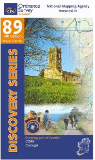 Topografische kaart - Wandelkaart 89 Discovery Cork (Skibbereen) | Ordnance Survey Ireland