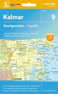 Topografische kaart - Wandelkaart 9 Sverigeserien Kalmar | Norstedts