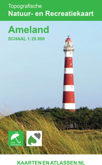 Topografische kaart - Wandelkaart Ameland | Kaarten en Atlassen.nl