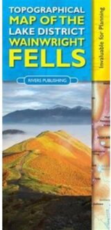 Topographical Map Of The Lake District Wainwright Fells - Peter Knowles