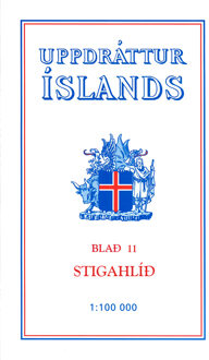 Topographische Karte Island 11 Stigahlid 1 : 100 000