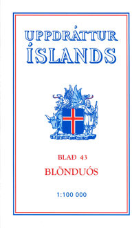 Topographische Karte Island 43 Blonduos 1 : 100 000