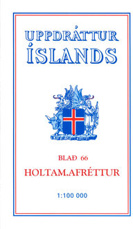 Topographische Karte Island 66 Holtamannaafréttur 1 : 100 000