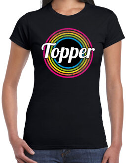 Topper fan t-shirt zwart voor dames - Toppers 2XL - Feestshirts