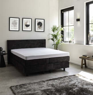 Topper Hoeslaken - Egyptisch Katoen Jersey Stretch - 190x200cm - Wit - Presence - Dekbed-Discounter.nl