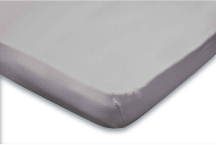 Topper Hoeslaken Jersey Katoen Stretch - Licht Grijs 120/130/140x200cm