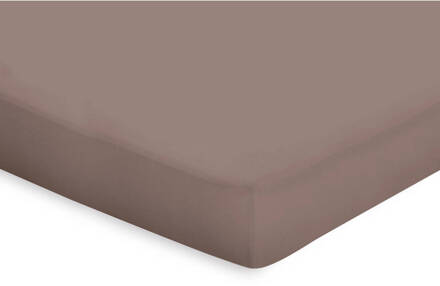 Topper Hoeslaken Katoen Perkal - Taupe 140x200cm