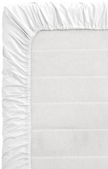 Topper Hoeslaken - Percale Katoen - 90x200 Cm - Percal Katoen - Wit