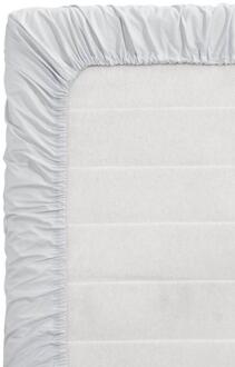 Topper Hoeslaken - Percale Katoen - Licht - 180x200 Cm - Percal Katoen - Grijs