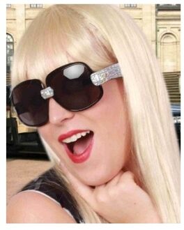 Toppers bril zwart/zilver