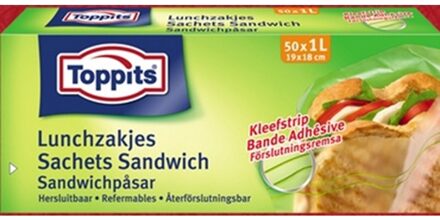 Toppits sandwichzakjes met aromasluiting Transparant