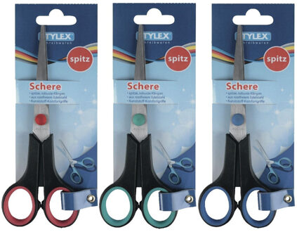 Toppoint Hobby schaar - spitse punt - 17 cm - knutsel schaar - hobbyscharen Multi