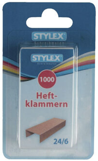 Toppoint Nietjes - 5000x stuks - 24/6 - koper kleur - kantoor benodigdheden