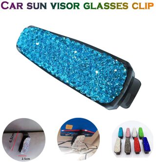 Tops 1Pcs Universele Auto Zonneklep Strass Zonnebril Houder Auto Accessoires Interieur Decoratie Bril Clip G