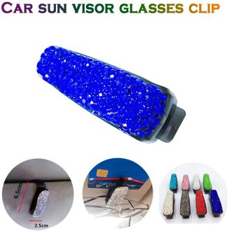Tops 1Pcs Universele Auto Zonneklep Strass Zonnebril Houder Auto Accessoires Interieur Decoratie Bril Clip