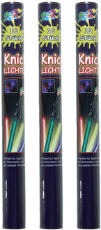 Topten Glow in the dark sticks - breaklights - 30x sticks van 20 cm - multi kleuren