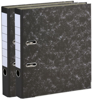 TOPWRITE Ringband map/ordner - 2x - Home Office - 2 gaats A4 - zwart - breedte 5 cm