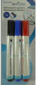 TOPWRITE WHITEBOARD MARKERS 3 ST RD BLW ZWRT