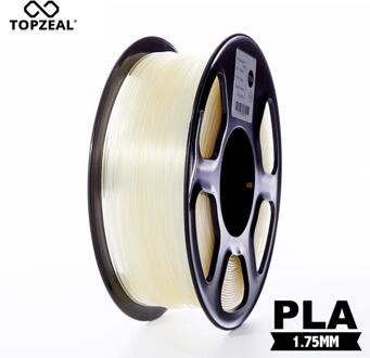 TOPZEAL Helder Transparant 3D Plastic Filament PLA Gloeidraad 1.75mm 1KG Dimensionale Nauwkeurigheid +/-0.02mm 3D afdrukken Materialen