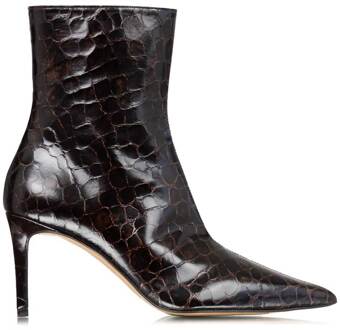 TORAL Croco enkellaarsjes Tamara  bruin - 42,