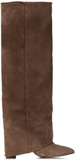 TORAL Suède knielaarzen Berta  bruin - 37,38,39,40,41,
