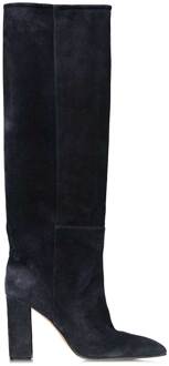 TORAL Suède knielaarzen Sofia  donkerblauw - 38,39,40,41,42,