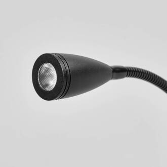Torin - LED wandlamp met flexibele arm, dimbaar zwart