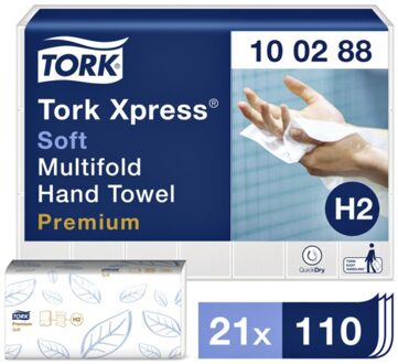 TORK Handdoek - H2 Premium - 2- laags - 21 x 110 stuks