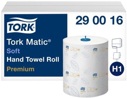 TORK Premium H1 handdoekrol 2 laags wit 21 cm x 100 meter - Doos 6 rol