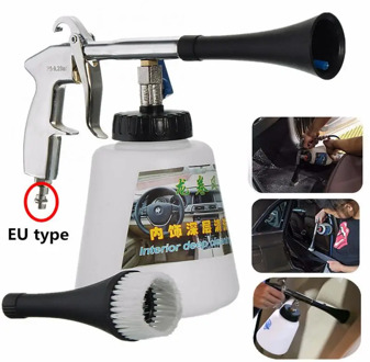 Tornador Car Air Cleaning Gun Surface Interior Exterior Air Washing Tool EU Plug Car Motorcycle Glass Window Leather Cleaner Gun
