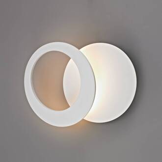 Toronto LED wandlamp, wit, Ø 22 cm, aluminium, verstelbaar wit mat