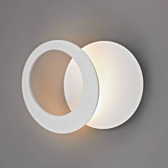 Toronto LED wandlamp, wit, Ø 26 cm, aluminium, verstelbaar wit mat
