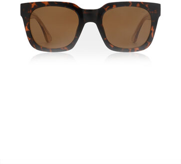 Tortoise vierkante zonnebril Nancy  bruin