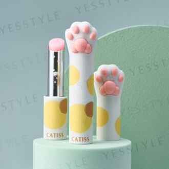 Tortoiseshell Cat Paw Lip Balm Berry Flavor & Natural Pink 3g