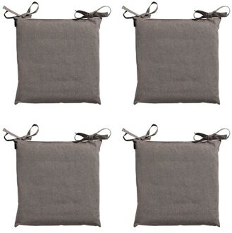 Toscane Zitkussen - Outdoor - Oxford Taupe - 46x46 - Bruin - 4 Stuks