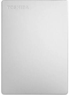 Toshiba Canvio Slim 1TB Externe harde schijf Zilver