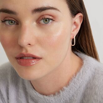 Tosith gerhodineerde oorbellen Zilver