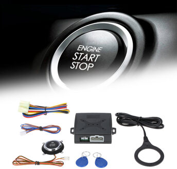 Tospra 12V Auto Alarm Auto Start Stop Knop Motor Push Rfid Lock Keyless Entry Systeem Deur Auto Knop Centrale vergrendelen Beveiliging