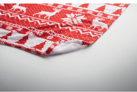 Tosti rpet fleecedeken Rood - One size