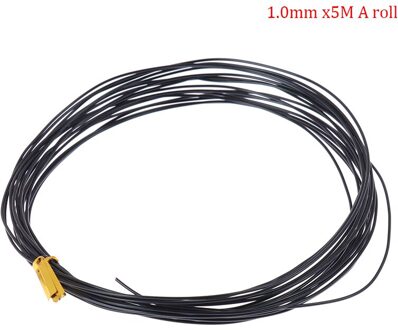 Totaal 5 M Bonsai Draden Geanodiseerd Aluminium Bonsai Training Wire 5 Maten Black 1.0 Mm,1.5 Mm,2.0 Mm 2.5Mm. 3Mm XS